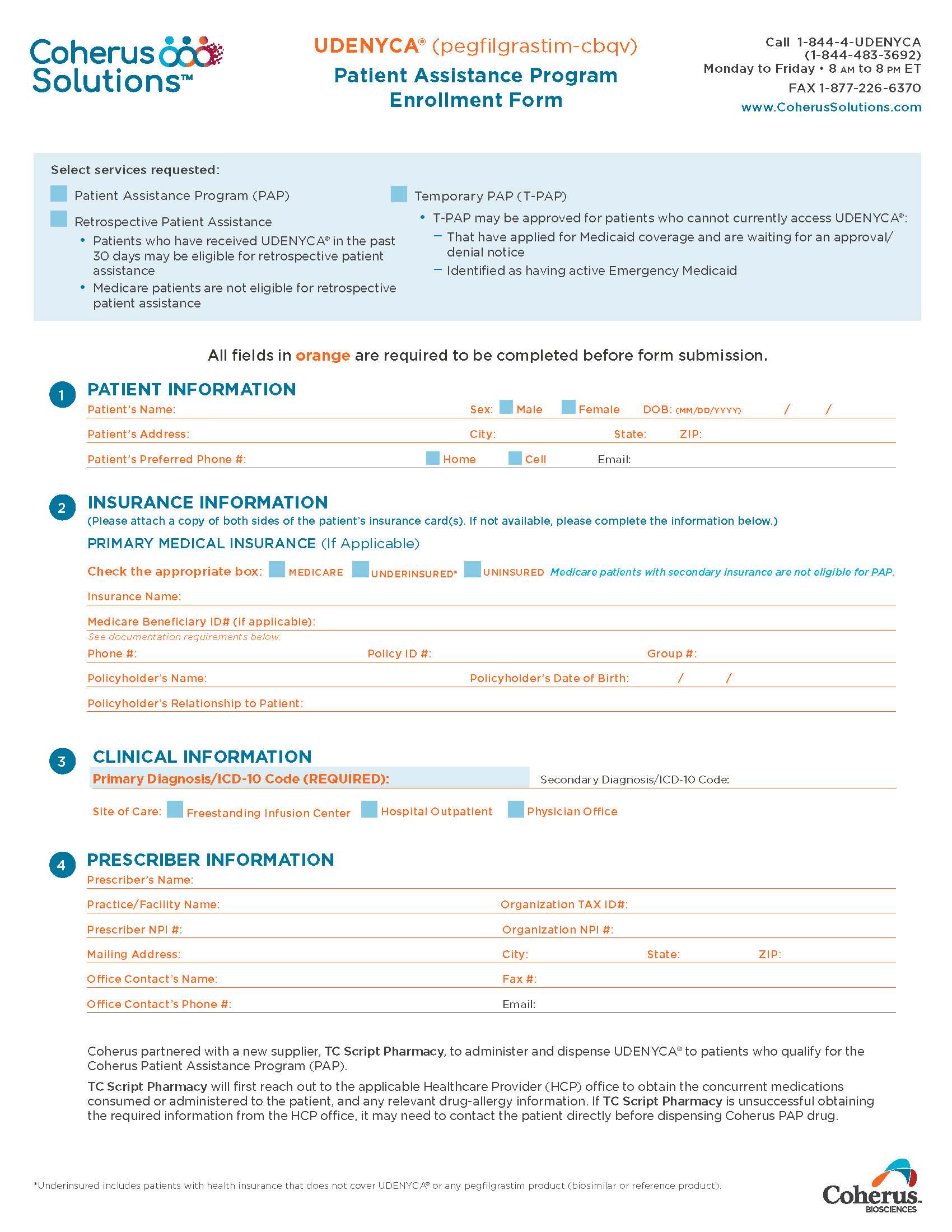 PAP Enrollment Form